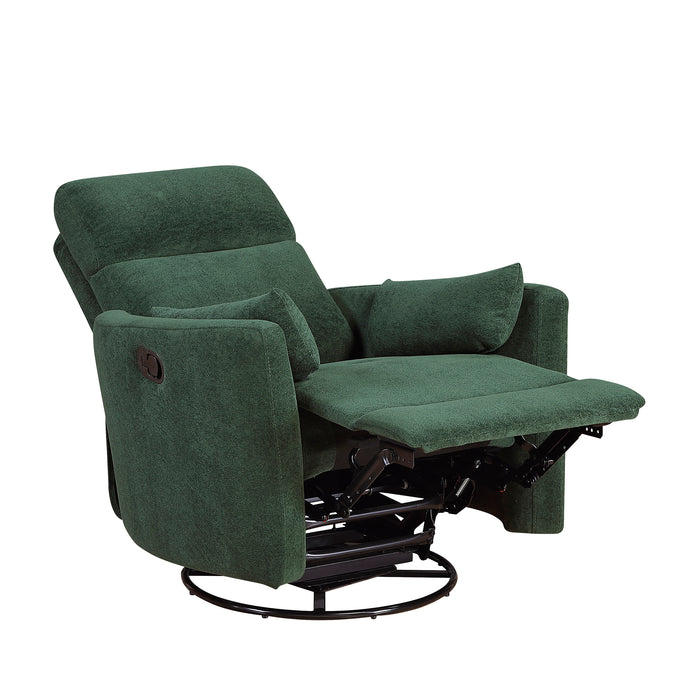 OakvillePark Allura Microfiber Swivel Glider Manual Recliner