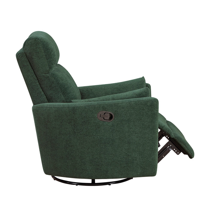 OakvillePark Allura Microfiber Swivel Glider Manual Recliner