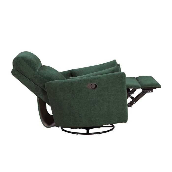 OakvillePark Allura Microfiber Swivel Glider Manual Recliner