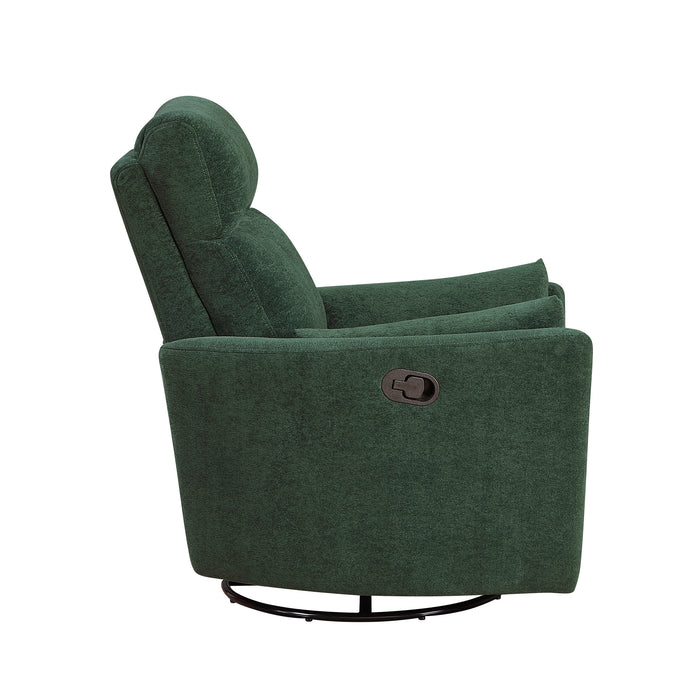 OakvillePark Allura Microfiber Swivel Glider Manual Recliner