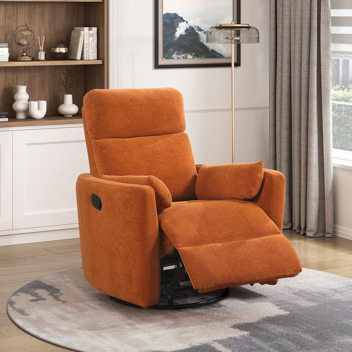 OakvillePark Allura Microfiber Swivel Glider Manual Recliner