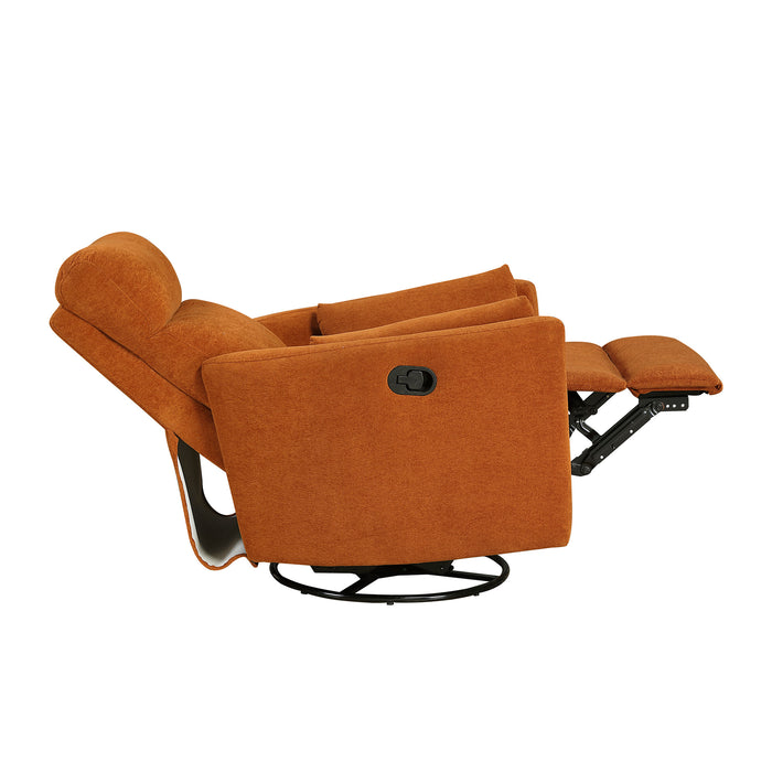 OakvillePark Allura Microfiber Swivel Glider Manual Recliner