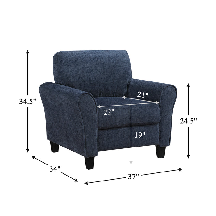 OakvillePark Eunice Fabric Living Room Chair