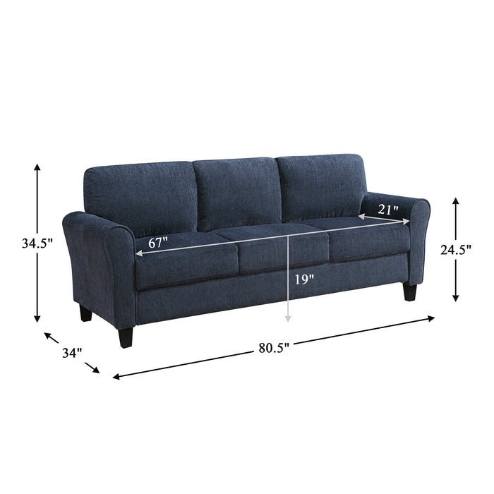 OakvillePark Eunice Fabric Living Room Sofa