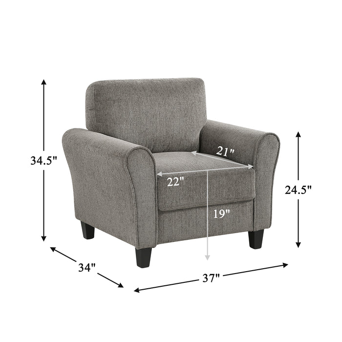 OakvillePark Eunice Fabric Living Room Chair