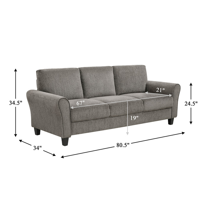OakvillePark Eunice Fabric Living Room Sofa