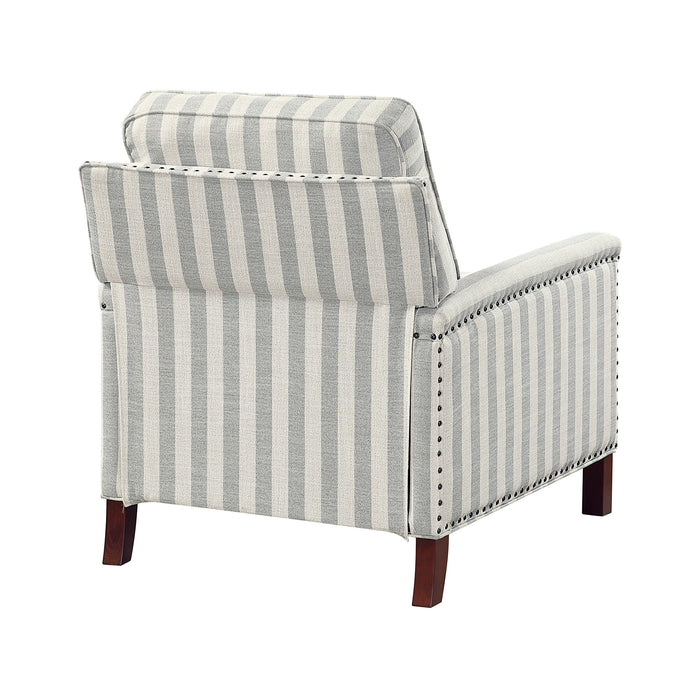OakvillePark Solace Textured Fabric Push Back Manual Recliner