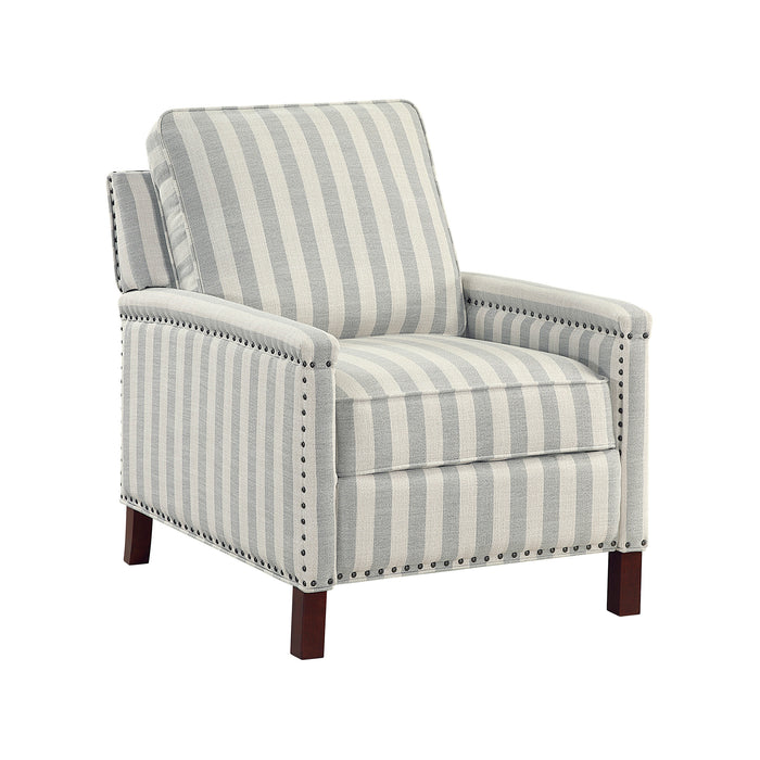 OakvillePark Solace Textured Fabric Push Back Manual Recliner