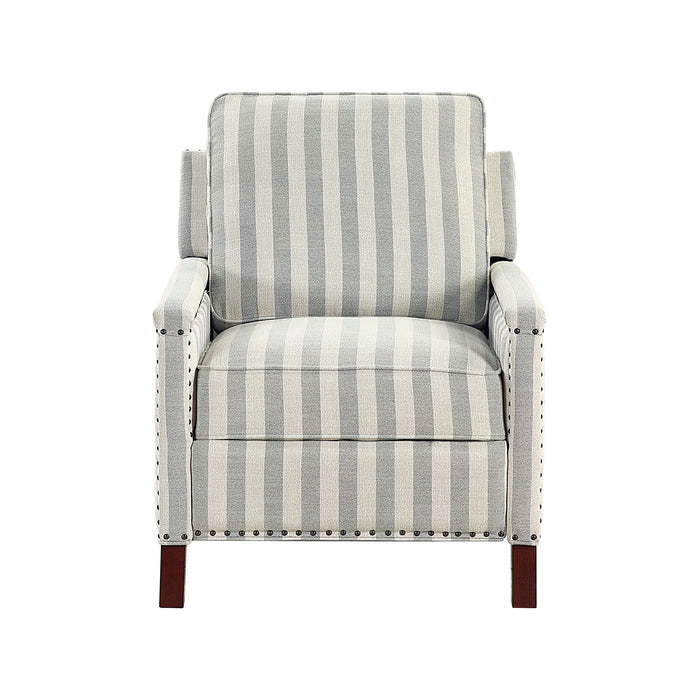 OakvillePark Solace Textured Fabric Push Back Manual Recliner