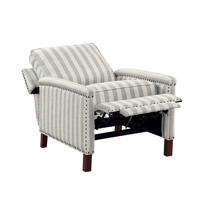 OakvillePark Solace Textured Fabric Push Back Manual Recliner