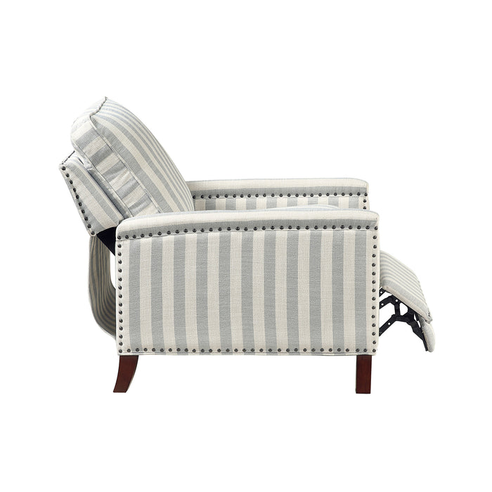 OakvillePark Solace Textured Fabric Push Back Manual Recliner