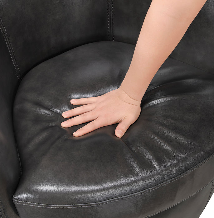 OakvillePark Evercliff Leather Swivel Chair