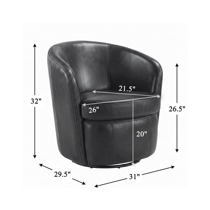 OakvillePark Evercliff Leather Swivel Chair