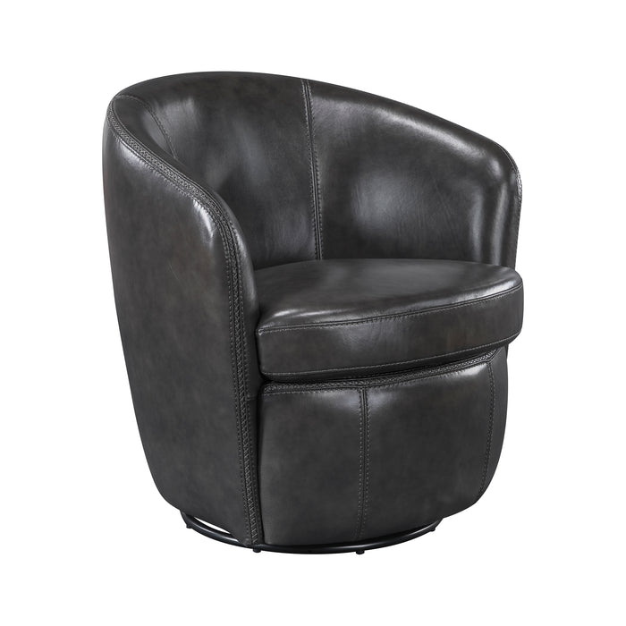 OakvillePark Evercliff Leather Swivel Chair