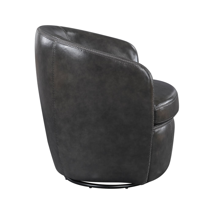 OakvillePark Evercliff Leather Swivel Chair