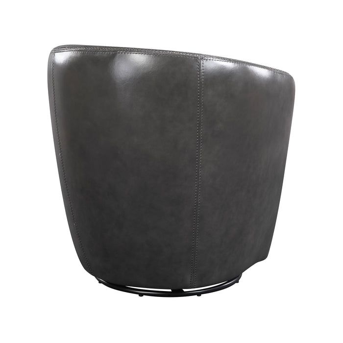 OakvillePark Evercliff Leather Swivel Chair
