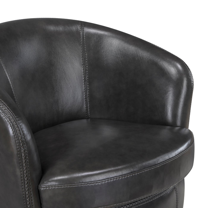OakvillePark Evercliff Leather Swivel Chair