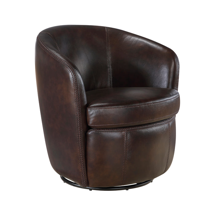 OakvillePark Evercliff Leather Swivel Chair