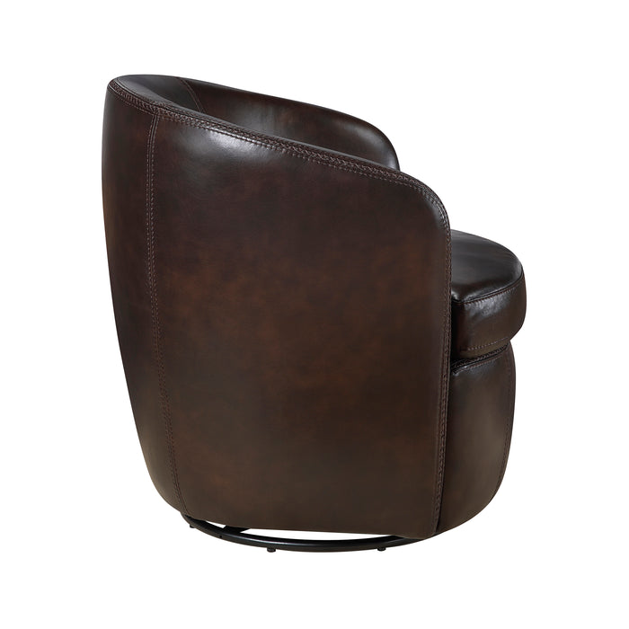 OakvillePark Evercliff Leather Swivel Chair