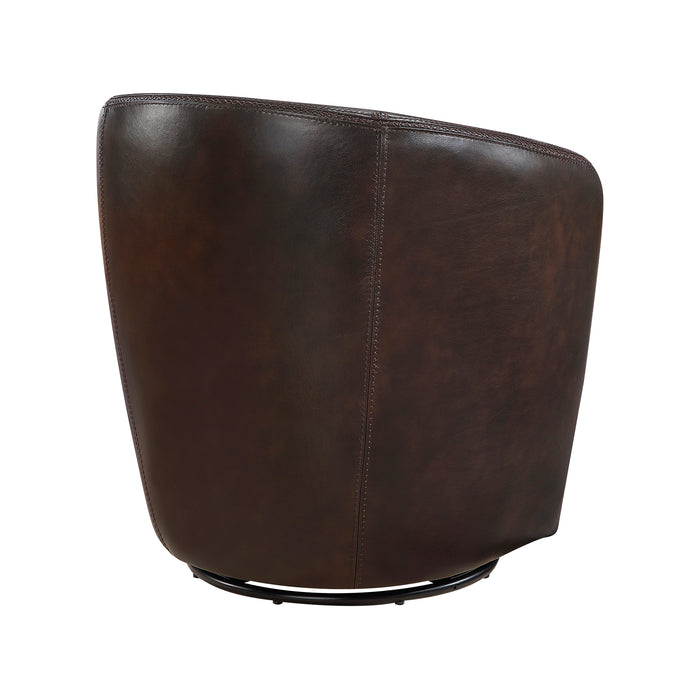 OakvillePark Evercliff Leather Swivel Chair