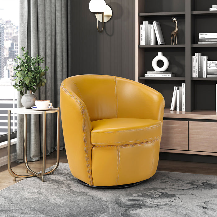 OakvillePark Evercliff Leather Swivel Chair