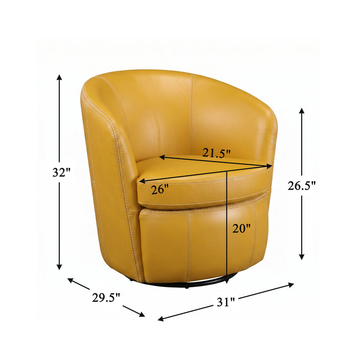OakvillePark Evercliff Leather Swivel Chair