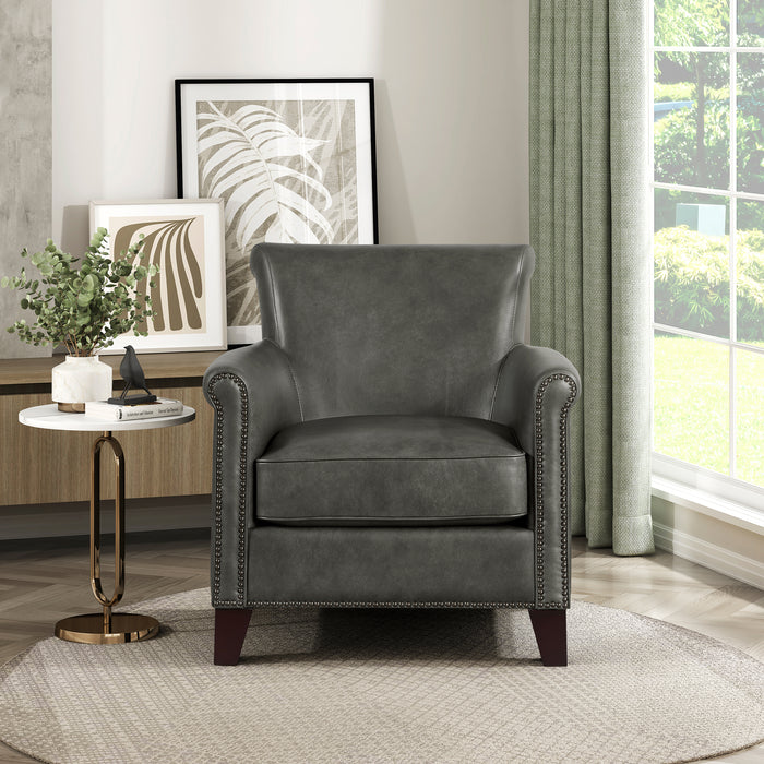 OakvillePark Brindlewood Leather Accent Chair