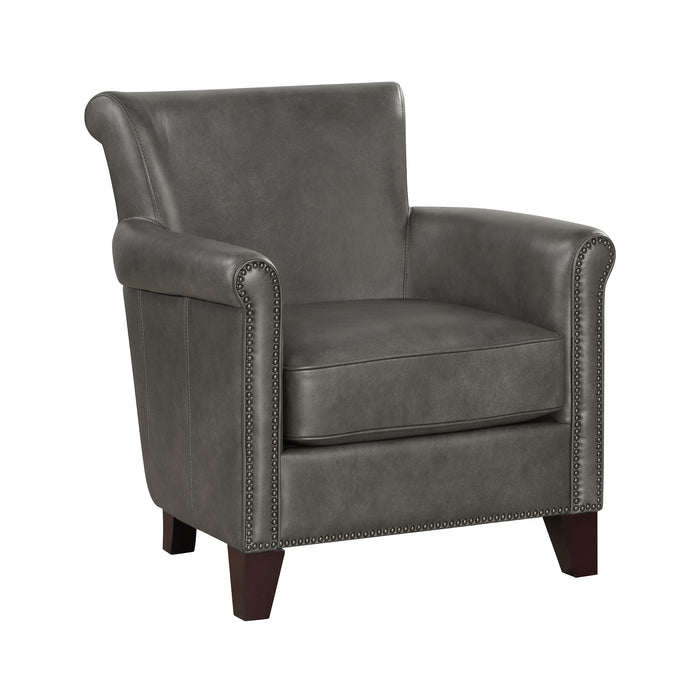 OakvillePark Brindlewood Leather Accent Chair