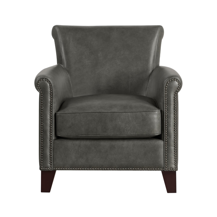 OakvillePark Brindlewood Leather Accent Chair