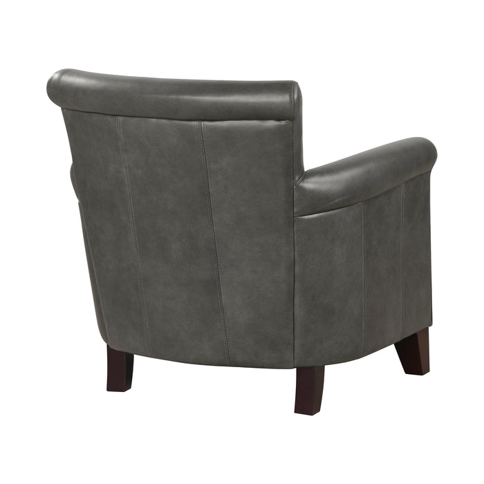 OakvillePark Brindlewood Leather Accent Chair