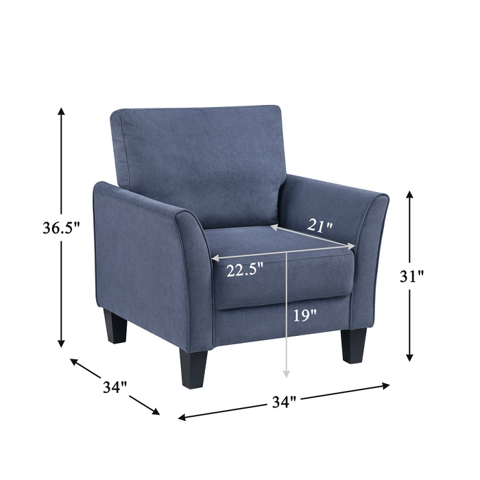 OakvillePark Islewyn Textured Fabric Chair