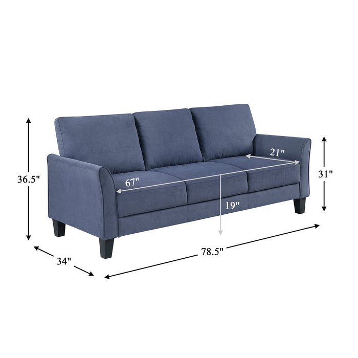 OakvillePark Islewyn Textured Fabric Sofa