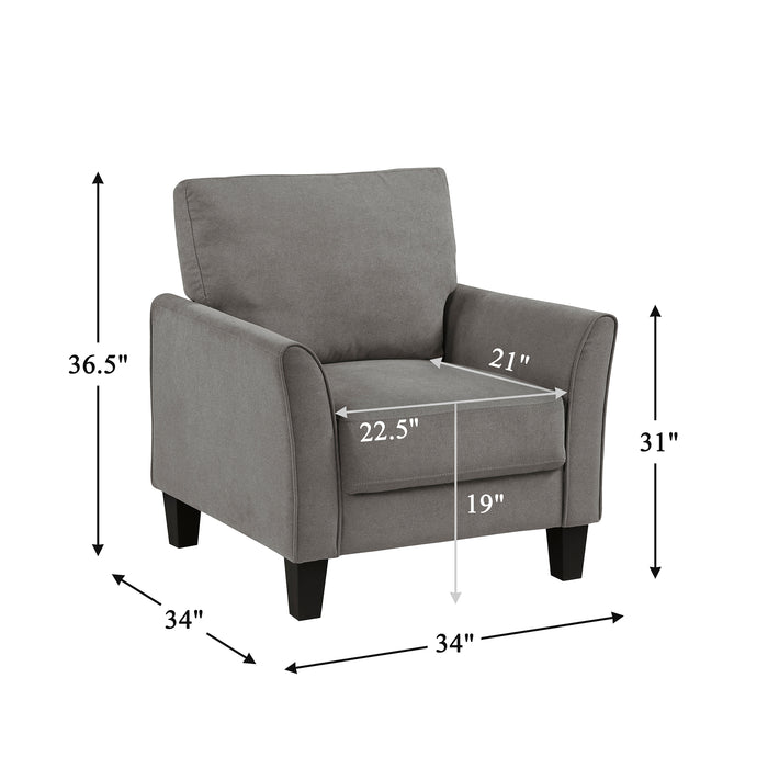 OakvillePark Islewyn Textured Fabric Chair