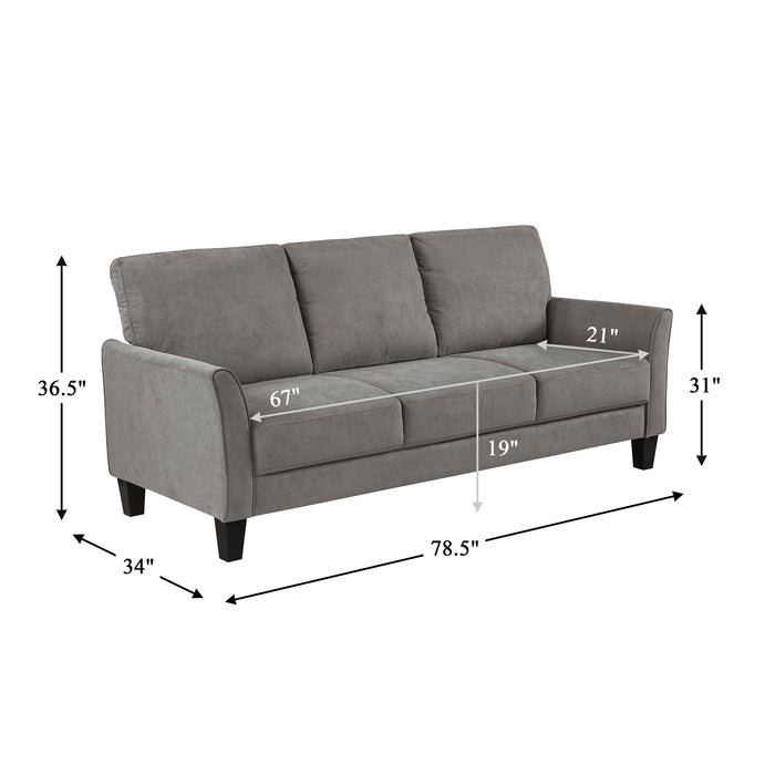 OakvillePark Islewyn Textured Fabric Sofa