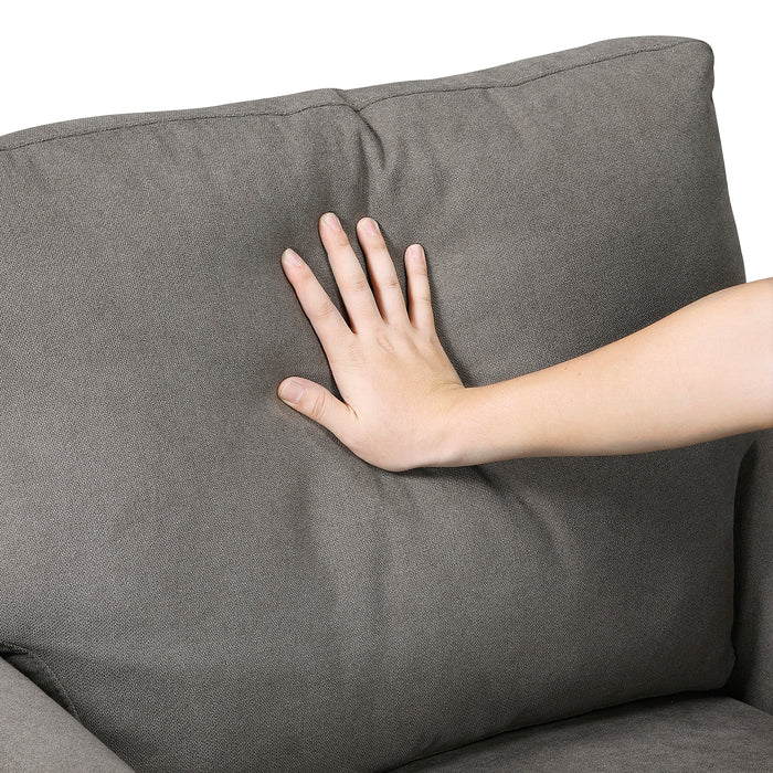OakvillePark Islewyn Textured Fabric Sofa