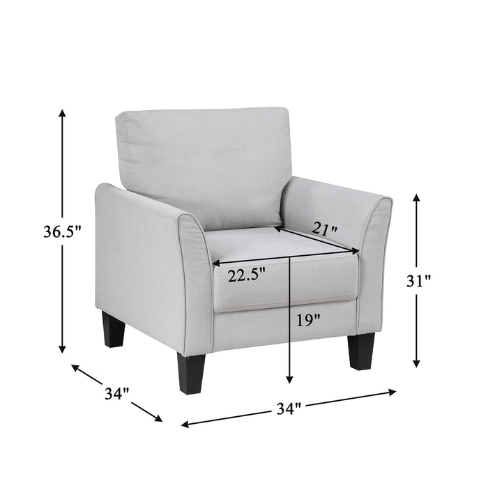 OakvillePark Islewyn Textured Fabric Chair