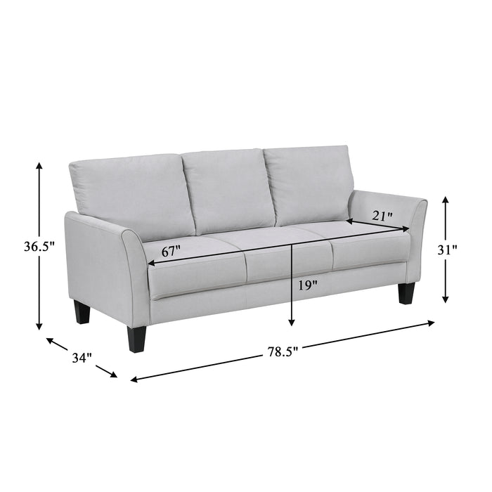 OakvillePark Islewyn Textured Fabric Sofa