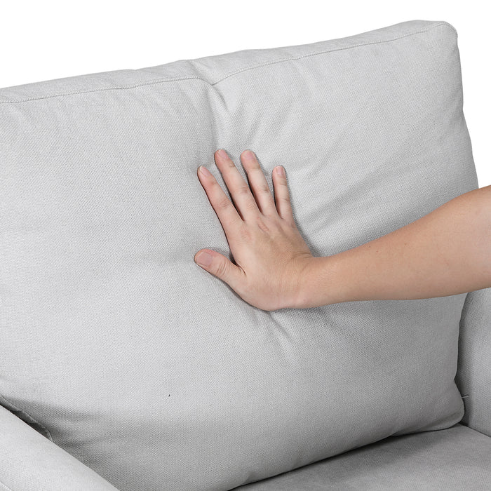 OakvillePark Islewyn Textured Fabric Sofa