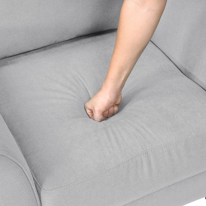 OakvillePark Islewyn Textured Fabric Sofa