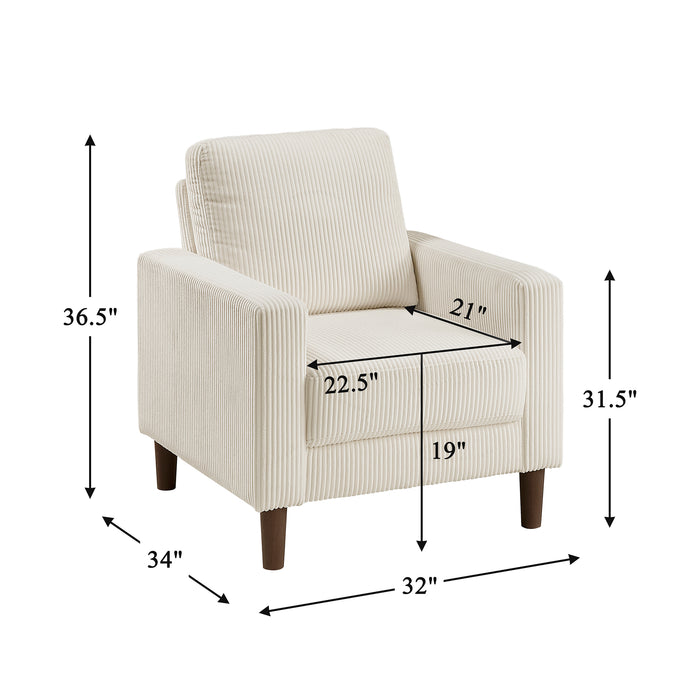 OakvillePark Mapleholt Corduroy Chair