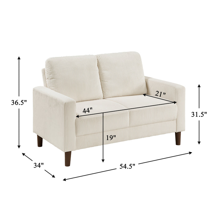 OakvillePark Mapleholt Corduroy Loveseat