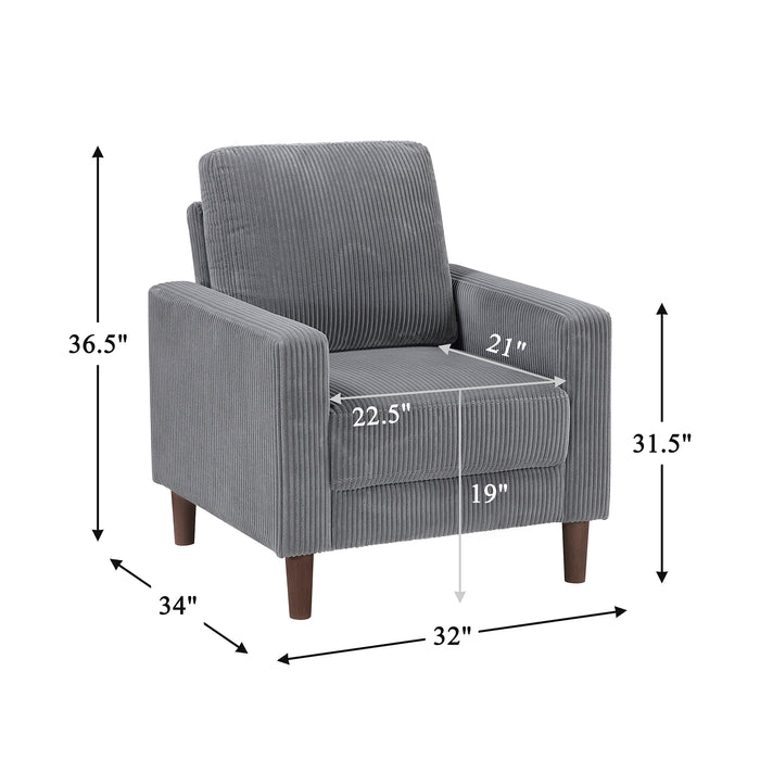 OakvillePark Mapleholt Corduroy Chair