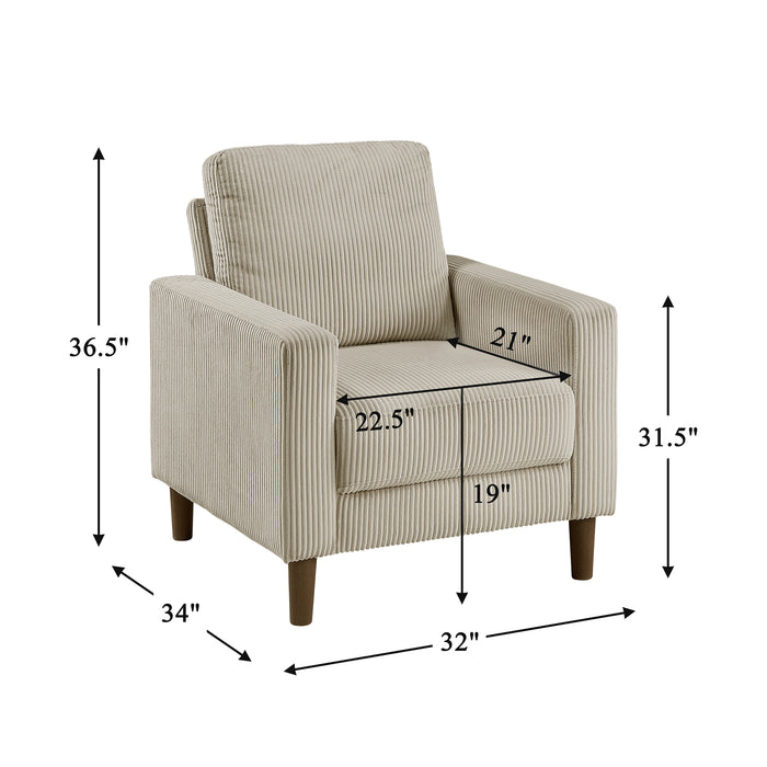 OakvillePark Mapleholt Corduroy Chair