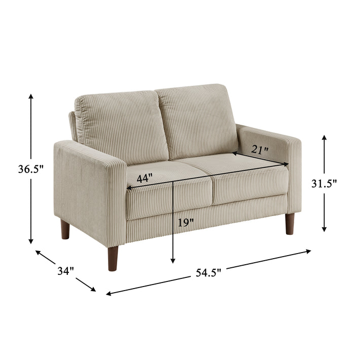 OakvillePark Mapleholt Corduroy Loveseat