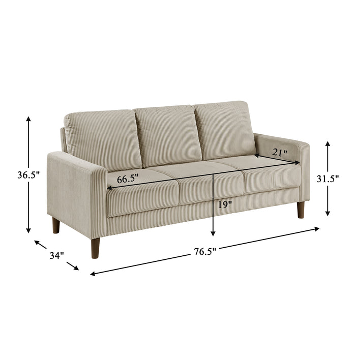 OakvillePark Mapleholt Corduroy Sofa