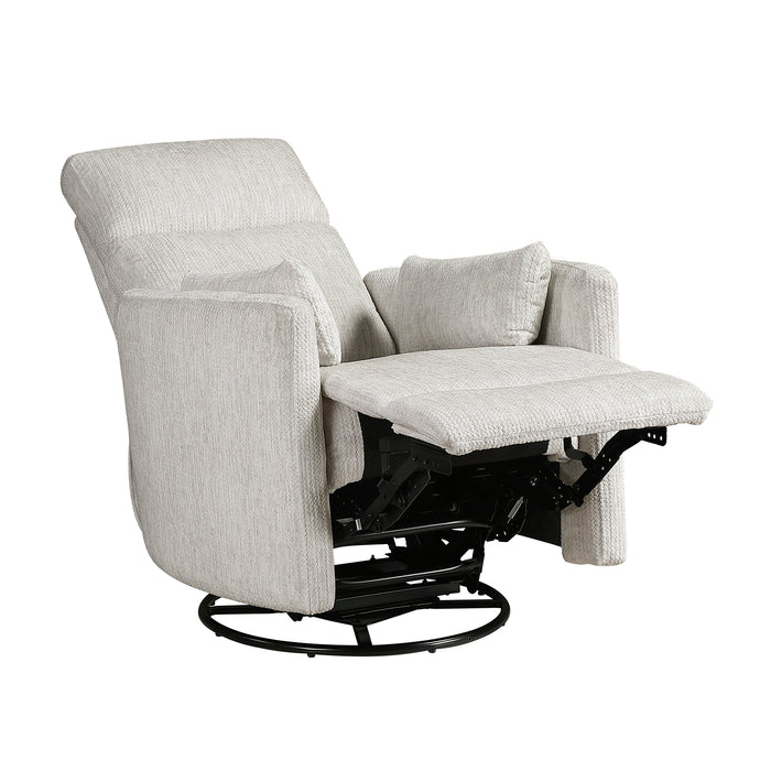 OakvillePark Arven Microfiber Swivel Glider Manual Recliner