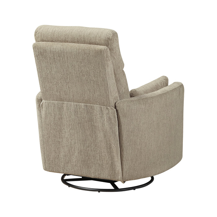 OakvillePark Arven Microfiber Swivel Glider Manual Recliner