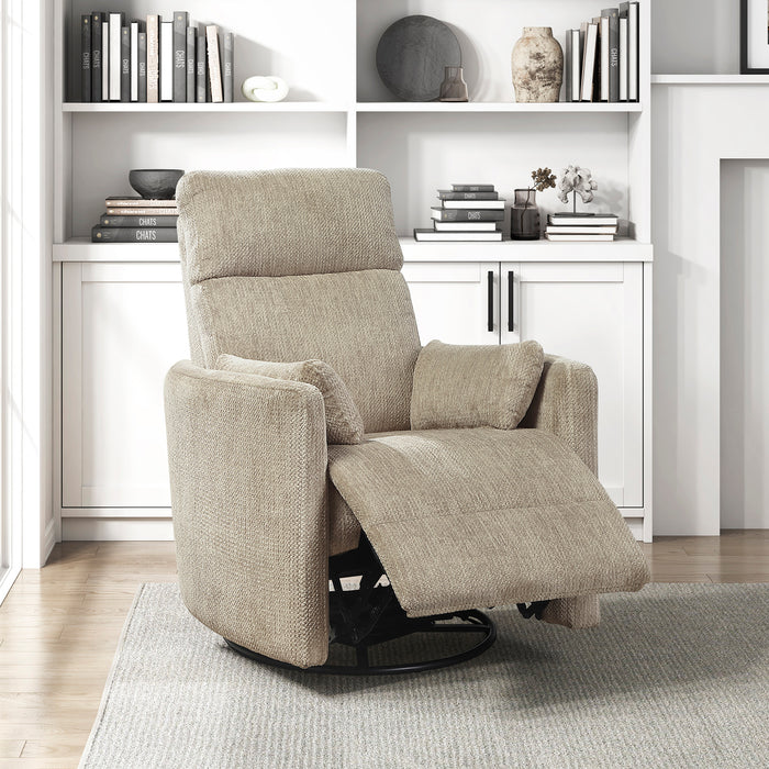 OakvillePark Arven Microfiber Swivel Glider Manual Recliner