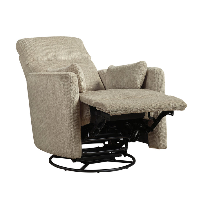 OakvillePark Arven Microfiber Swivel Glider Manual Recliner