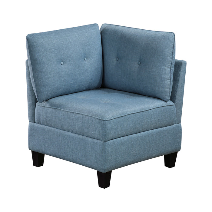 OakvillePark Silvercross Textured Fabric Corner Seat with Storage